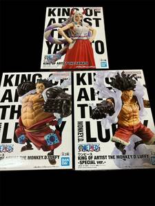 ワンピース KING OF ARTIST THE MONKEY D ルフィ フィギュア LUFFY ルフィ　ヤマト　3体セット　BANDAI