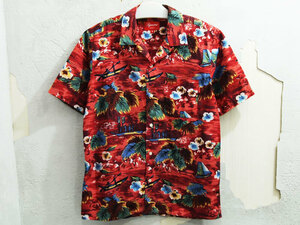 Supreme Hawaiian Shirt ハワイアン シャツ 総柄 レッド M シュプリーム