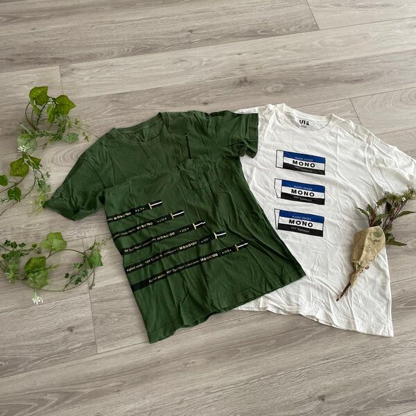 Tシャツ トンボ 文房具 UT ユニクロ UNIQLO 2枚セット