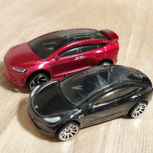 ホットウィール HOTWHEELS【2台セット】Tesla Model 3 / Tesla Model X 開封品