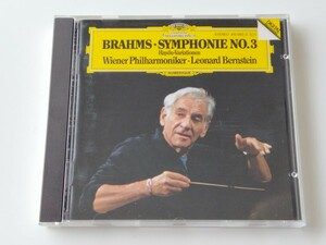 【83年西独蒸着盤】Brahms Symphonie No.3/Haydn-Variationen/ L.Bernstein/ Wiener Phil CD GRAMMOPHON 410 083-2 バーンスタイン,