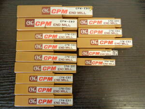 超硬エンドミル OSG CPM-EBD R8×1 R7×1 R6×4 R5.5×4 R2.5×2 R2×1 R1.5×1 全14本セット 管理ZI-LP-135