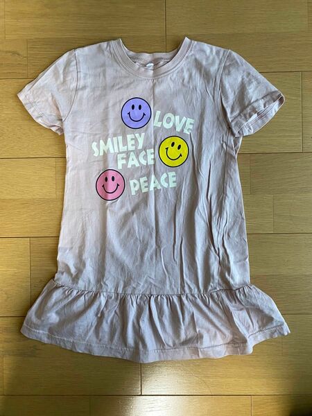 Tシャツ　ワンピース　チュニック　120 ニコちゃん　 こども服