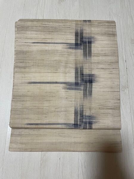 越後上布 麻の名古屋帯 m4021
