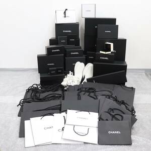 ITK2JB04G3WX 即決 本物 CHANEL シャネル ブランド 箱 BOX ショッパー 純正 ブラック ホワイト インテリア おまとめ 箱31個 紙袋43枚