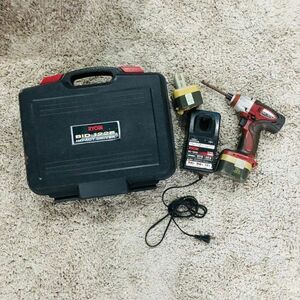 tett5075[100]//RYOBI* Ryobi impact driver BID-1225 secondhand goods case attaching power tool charge battery 