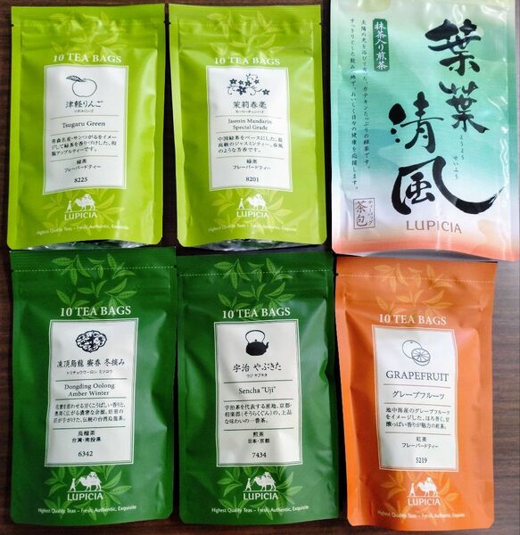 ルピシア LUPICIA 紅茶 ティーバッグ　6種類セット