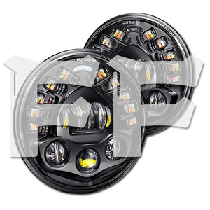 7インチ 70W JEEP LED ヘッドライト JK TJ スズキ ジムニー ハマーH2 HI.Low切替式.DRL.ウインカー 12V~24V MS-8088C-RL 2個 新品