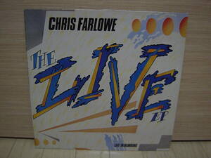 12”[ROCK] 独プレス MIKE VERNON プロデュース CHRIS FARLOWE LIVE IN HAMBURG LINE 1986 クリス・ファーロウ