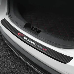 S137 【SUBARU STI】トランク カーボン ステッカー プロテクター 検)インプレッサ レガシィ　BRZ スカッフシート WRX Subaru スバル