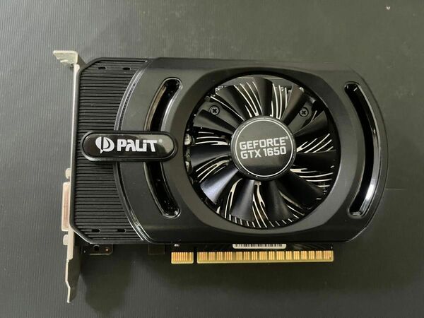 動作品 Palit GeForce GTX1650 4GB グラフィックボード　1スロット　補助電源不要　即時支払いできる方限定