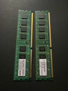 動作品 panram PC3-12800U 4GB 2枚　8GB DDR3 1600 メモリ　即時支払いできる方限定特価品