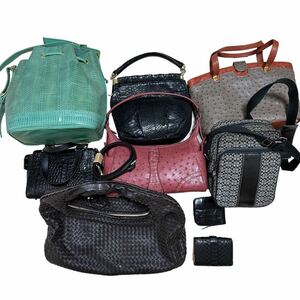 1 иен крокодил Ostrich экзотический кожаная сумка суммировать 1 старт crocodile ostrich Coach coach 2way носорог f кошелек 