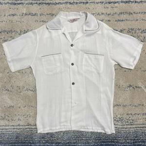 50s~60s BRENTb Len to open color shirt rockabilly 100% rayon shirt on blur California USA vintage rayon TOWN CRAFT ARROW