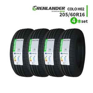 4本セット 205/60R16 2024年製造 新品サマータイヤ GRENLANDER COLO H02 送料無料 205/60/16