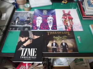 東方神起　パンフ　5冊　2012 TONE　2冊、2013 TIME　2冊、2014　TREE OF LIFE