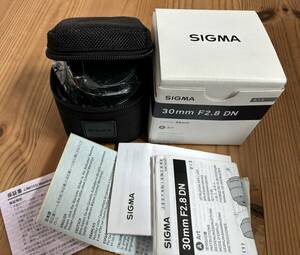 SIGMA 30mm F2.8 DN Art SONY E mount lens 