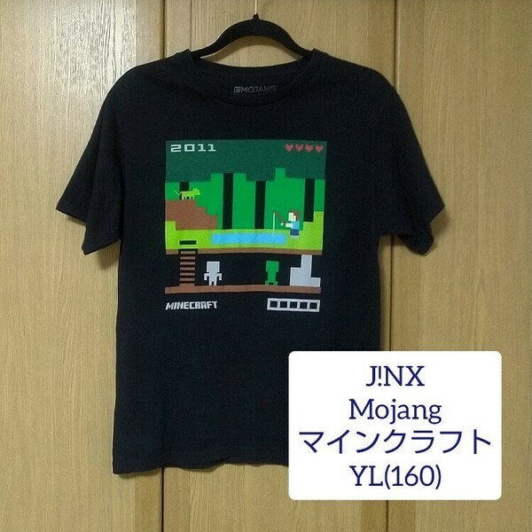 【ジンクス】マインクラフトTシャツ◇個人輸入品◇半袖◇ブラック２／YL(160)