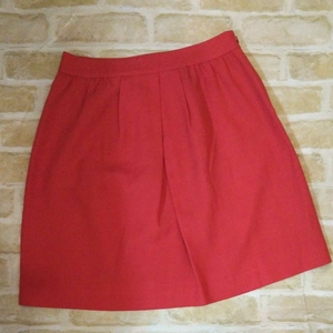 SHIPS Ships flair skirt M size red orange made in Japan 