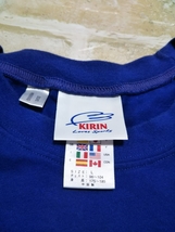 adidas アディダス×キリン KIRIN サッカー 日本代表 JFA Tシャツ 2003-2006 半袖 Lサイズ ブルー_画像5
