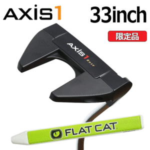 【限定品】Axis1 Rose マレットパター Black【アクシスワン】【ローズ】【マレット型】【パター】【FLATCAT】【長さ：33インチ】【Putter】