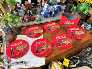コカ・コーラ　ティンコースター　6枚セット　（デリバリートラック）　■　アメリカン雑貨　アメリカ雑貨