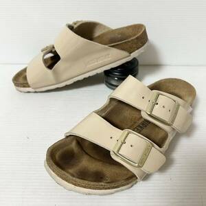 BIRKENSTOCK ビルケンシュトック アリゾナ エナメルサンダル　サンダル　35 22.5cm ベージュ　＊CK