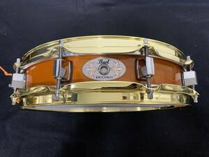 即決 送料無料 美品 限定品 Pearl Custom Classic ONE PIECE MAPLE Piccolo 14×3 パール 単板 カスタム クラシック スネア ドラム dw　