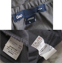 ギャップ GAP シャーリングデザインハイウエストノースリーブワンピ（グレー）L チャコール フレアーチュニック_画像6