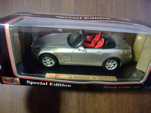  Honda S2000 1/18 scale Maisto company manufactured goods unopened 