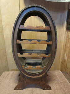 D833* wooden # wine rack #4 step equipped #. type # secondhand goods # wine shelf # bottle rack #14ps.@ storage # Vintage # antique 