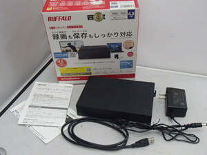 #61289【中古品】BUFFALO バッファロー　HD-NRLD4.0U3-BA　外付けHDD　4TB ハードディスク 