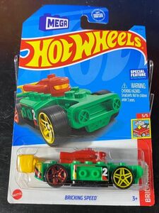 ホットウィール HOTWHEELS BRICKING SPEED MEGA USカード 緑