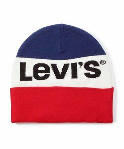  Levi's Levi's knit cap knitted cap tricolor . stylish! new goods, unused 