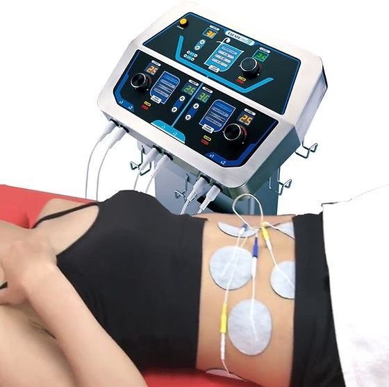 楽トレコアレEMS低周波用丸型直径8.5cm粘着パッド12個セット