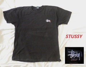 STUSSYステューシーロゴTシャツ黒L★半袖