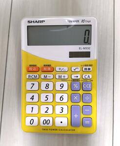 SHARP sharp solar calculator EL-M332 10 column specification 