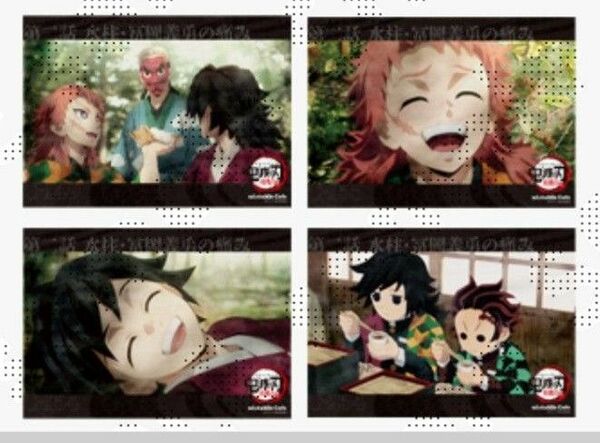 鬼滅の刃　ufotable cafe　リアルタイムカフェ　第二話　ランチョンマット　４種コンプリートセット