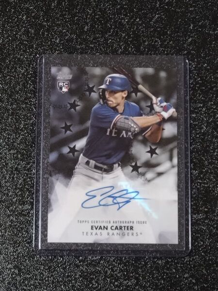 2024 topps series2 Evan Carter 直筆サインカード Topps