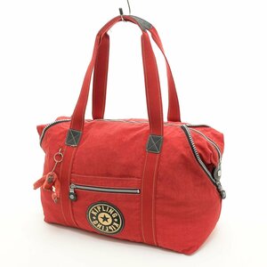 ◇514937 KIPLING キプリング ボストンバッグ ナイロン レディース レッド