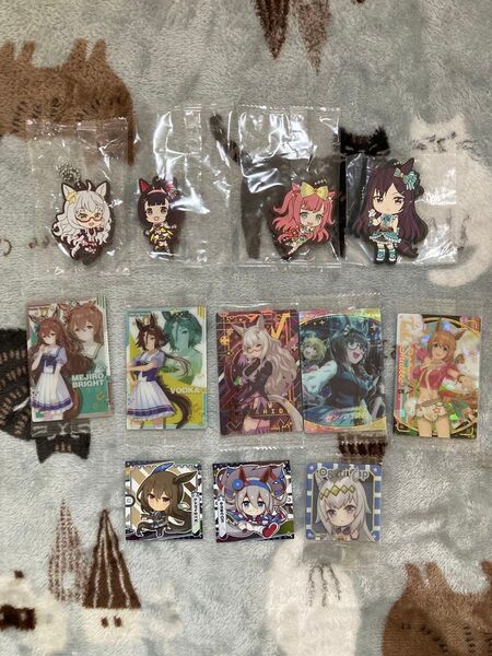 ウマ娘 まとめ売り ★ ラバスト シール カード ビワハヤヒデ ニシノフラワー メジロドーベル アグネスデジタル