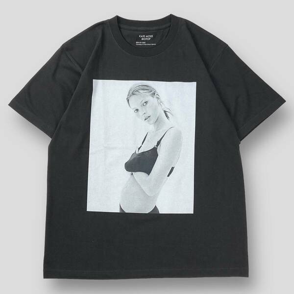 極美品 BIOTOP 24SS Kate Moss by David Sims Photo T-shirts ケイト・モス バイ デイビッド・シムズ フォトTシャツ L BOM74000 L SSM3551