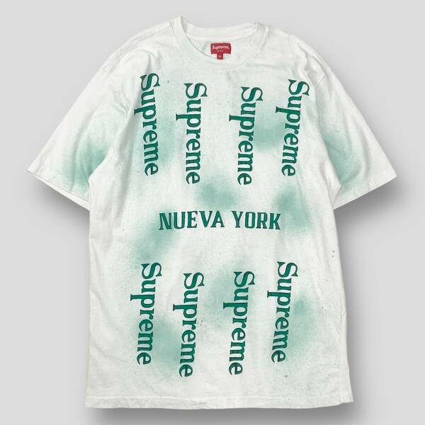 美品 Supreme / シュプリーム 20SS Nueva York S/S Top XL SSM3447 半袖 ロゴ プリント Tシャツ