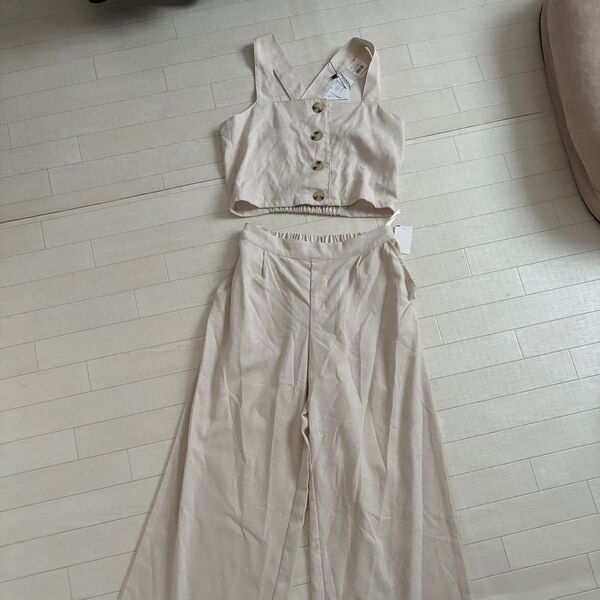 ビスチェ ワイドパンツ セットアップ