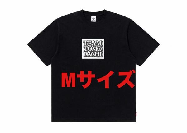 black eye patch TEAM TOMODACHI Tシャツ 黒 Mサイズ ブラックアイパッチ チーム友達 送料無料