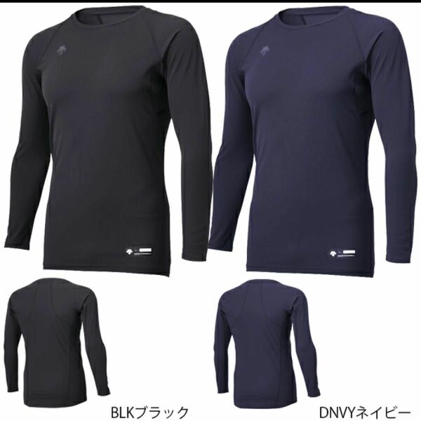 DESCENTE (デサント) STD-771 丸首長袖アンダーシャツ BLK ブラック O