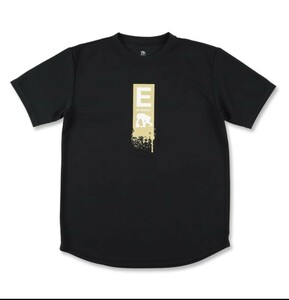 0.[EGOZARU/ego The ru] original drip ~E* T-shirt water supply speed .. round cut design black T sport T-shirt 0.
