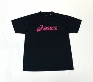 asics アシックス // 半袖 ロゴマークプリント ドライ Tシャツ (黒) サイズ O