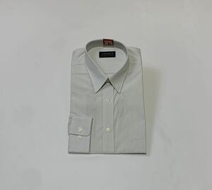 (未使用) VANEX ベネクス // 形態安定 長袖 ストライプ柄 ソフト シャツ・ワイシャツ (白系×ベージュ系×青系) サイズ 38-76 (M)