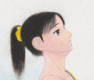  Mai . hand-drawn illustrations . made .#317olientaru* yellow rhythmic sports gymnastics Leotard 
